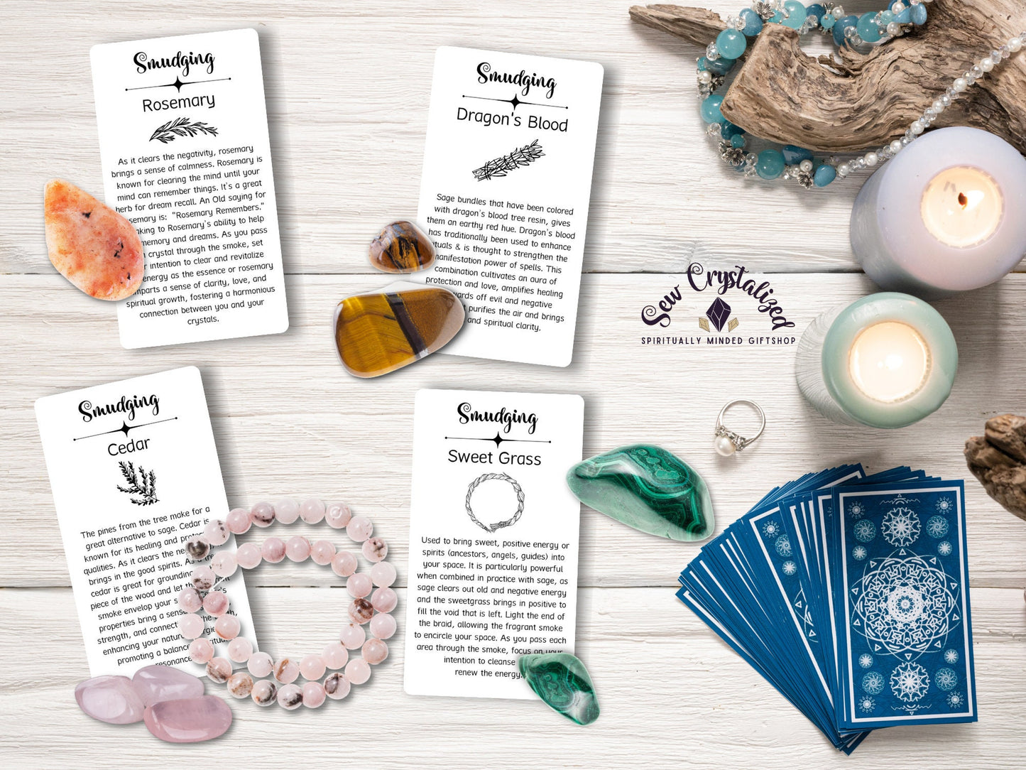 Printable Herbal Smudging Card Descriptions