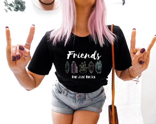 Friends Not Just Rocks Crystal Graphic T-Shirt