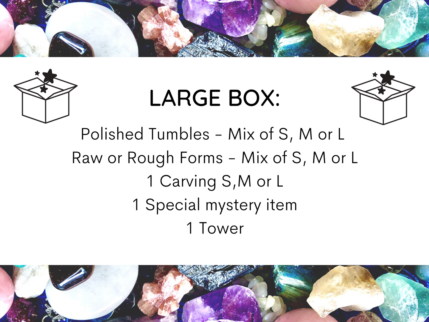 Crystal Mystery Box, Mystery Crystal Gift, Mystery Crystal Box, Crystal Surprise Box, Random Crystal Mystery Box, Mystery Crystal Box Gift