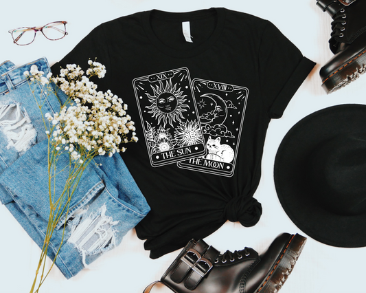 Witchy Boho, Sun and Moon Tarot Shirt