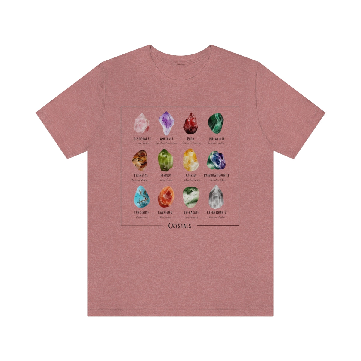 Gemstones Meanings Crystal Graphic T-Shirt