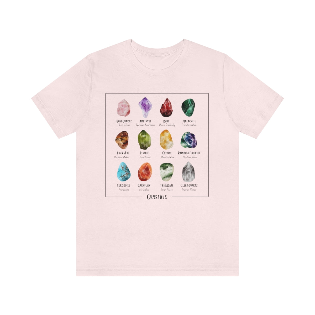 Gemstones Meanings Crystal Graphic T-Shirt