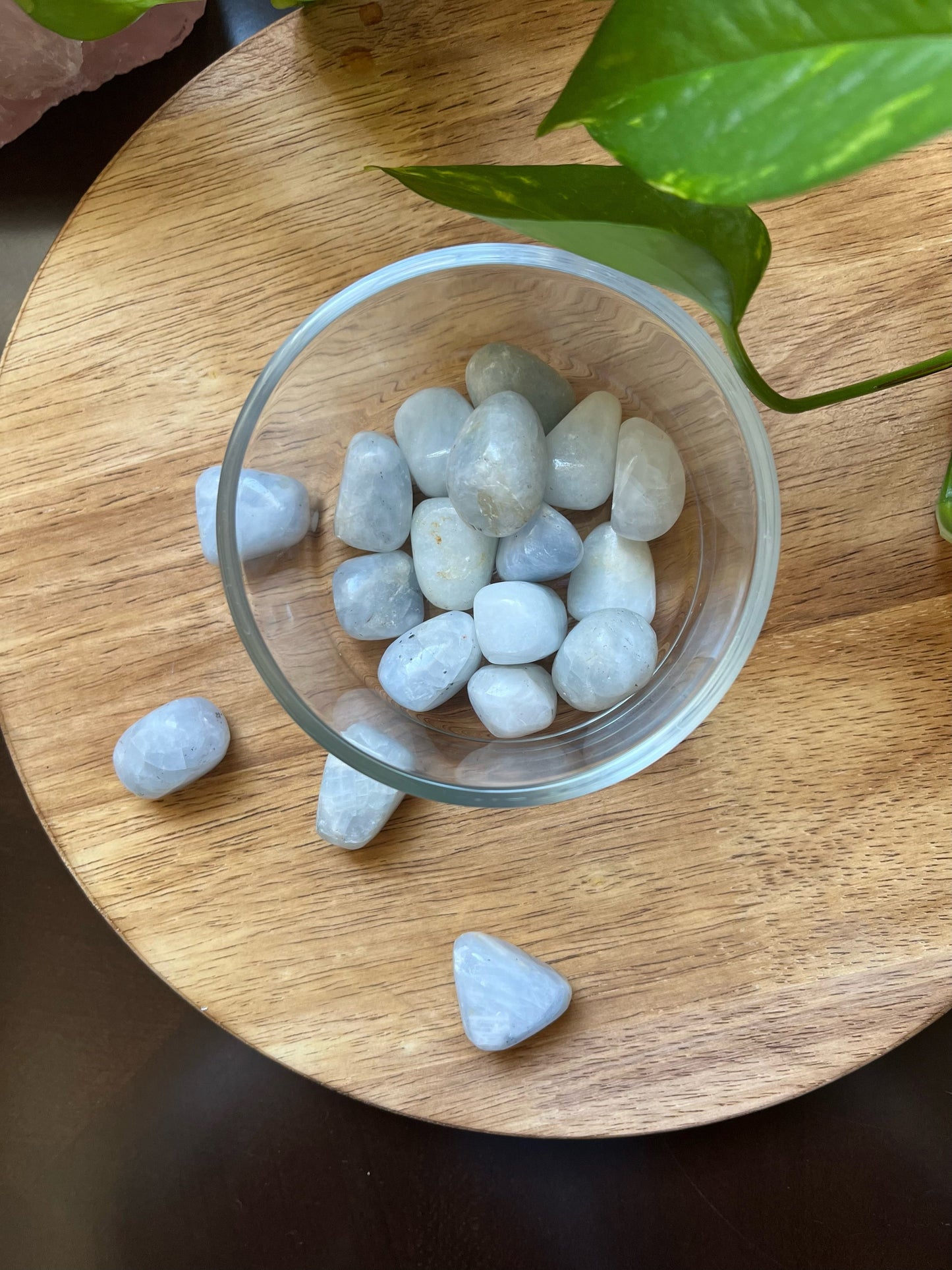 Blue Calcite Tumbles