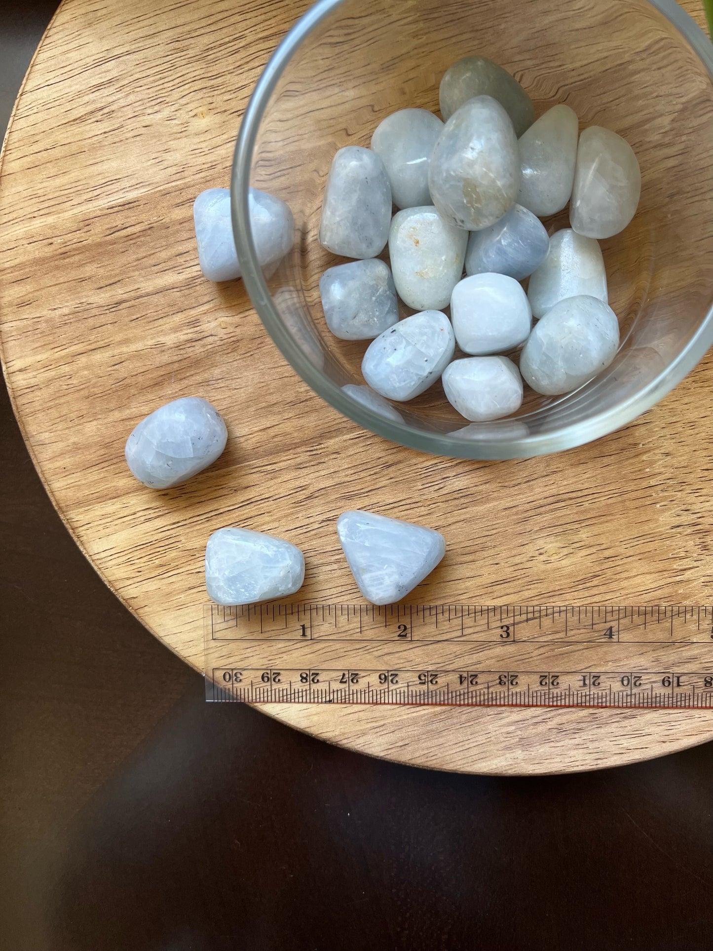 Blue Calcite Tumbles