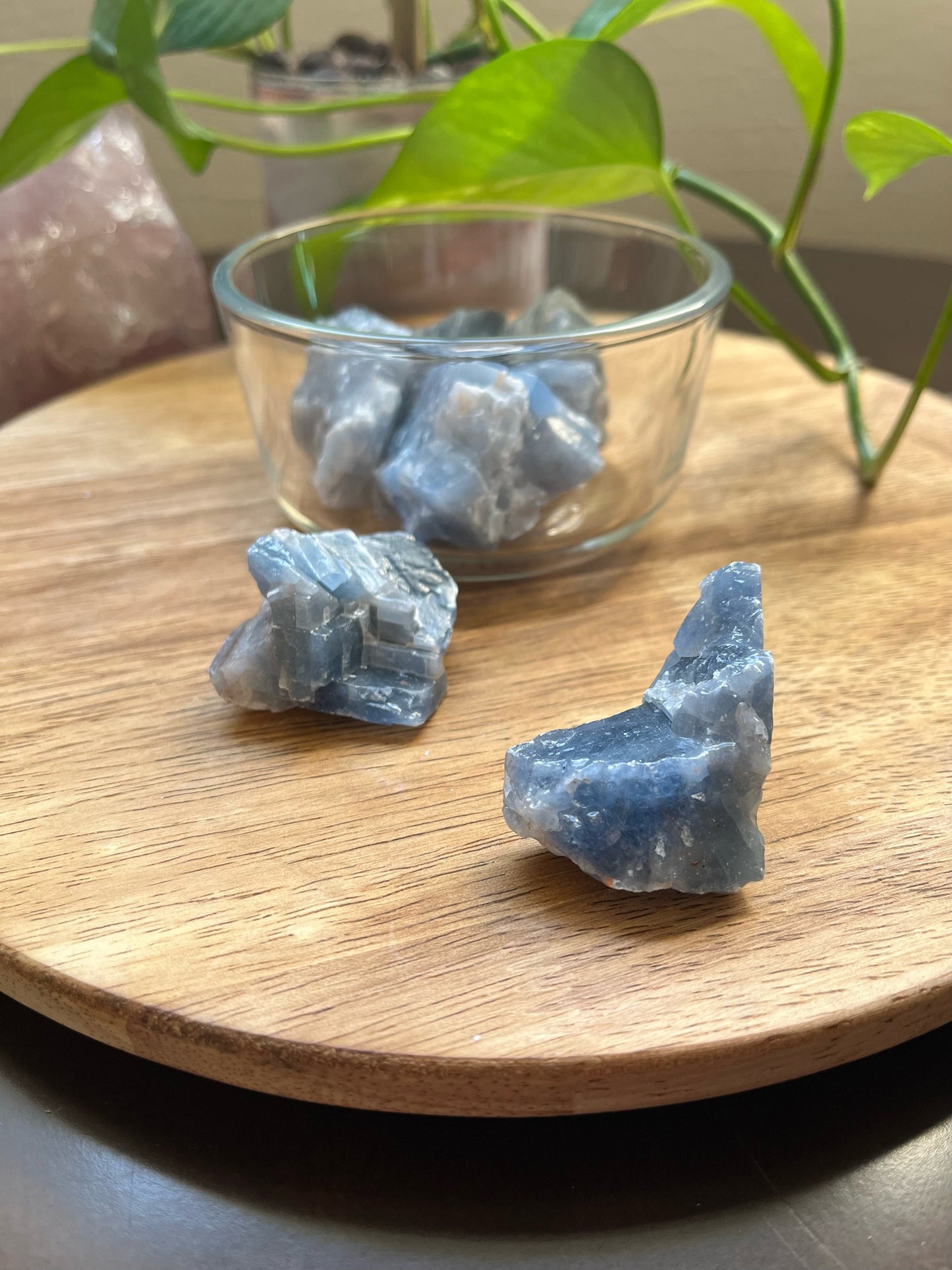 Raw Blue Calcite Healing Crystals