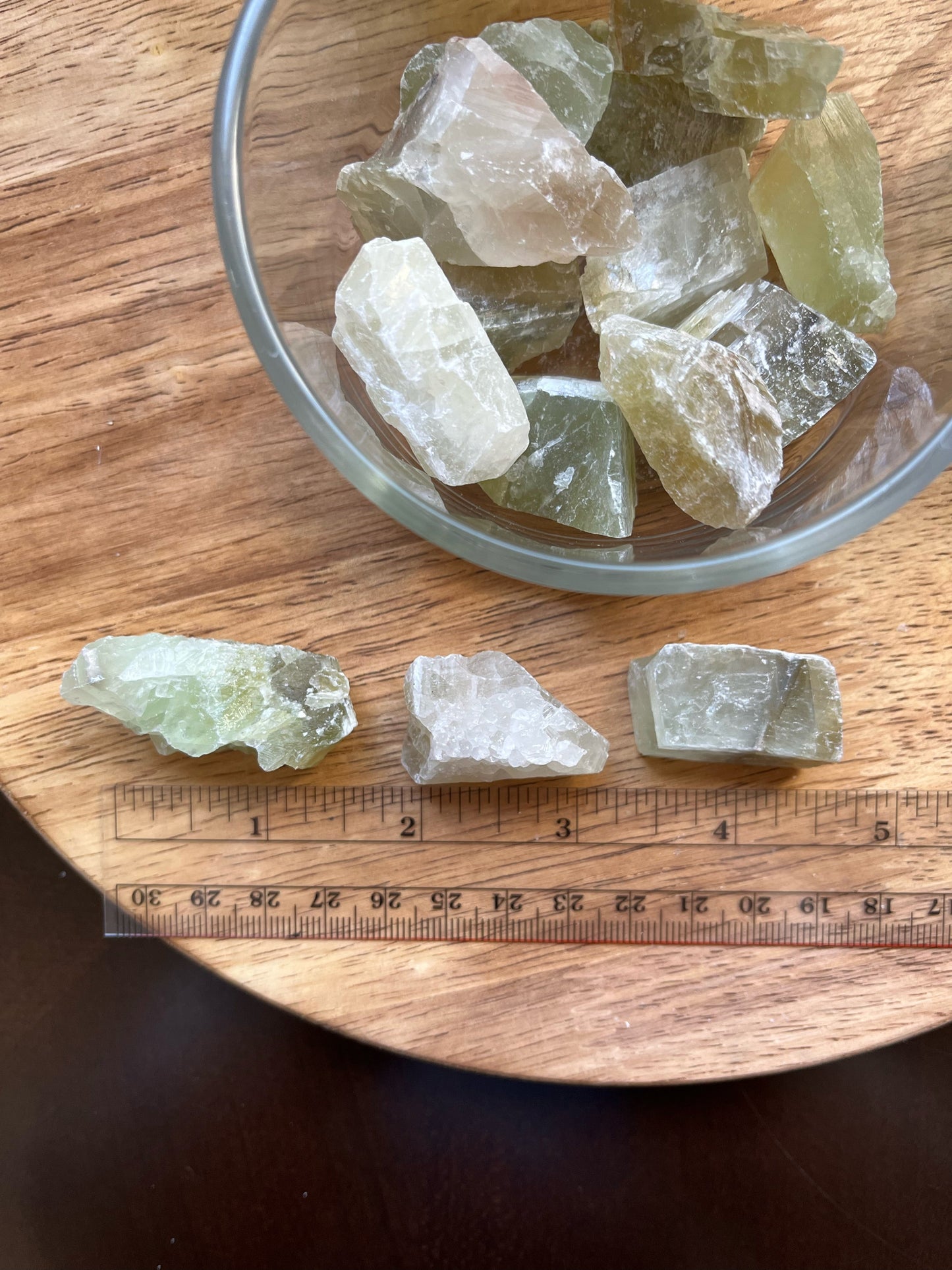 Rough Green Calcite Chunks