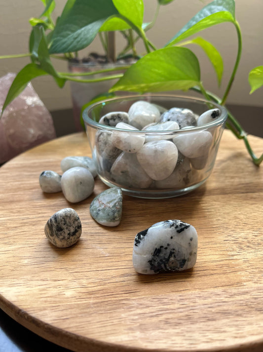 Rainbow Moonstone Tumbles