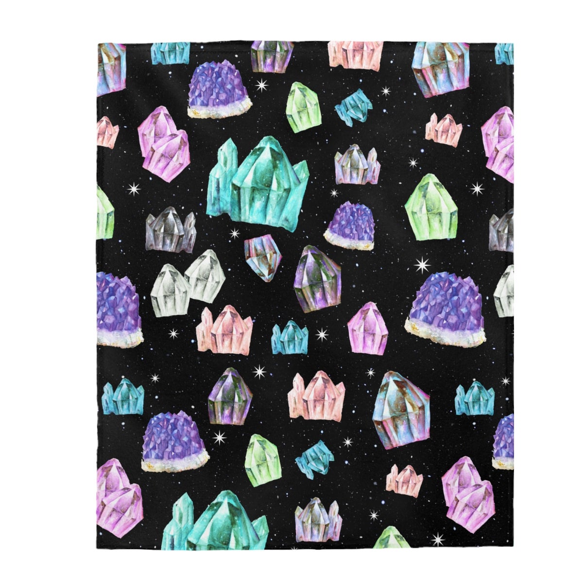 Cosmic Crystal Velveteen Plush Blanket