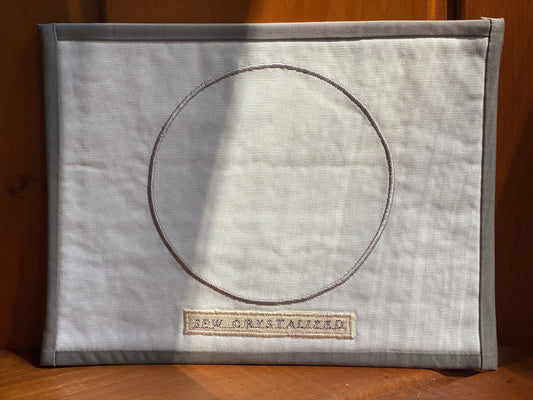 CLEARANCE Embroidered Sacred Geometry Crystal Grid