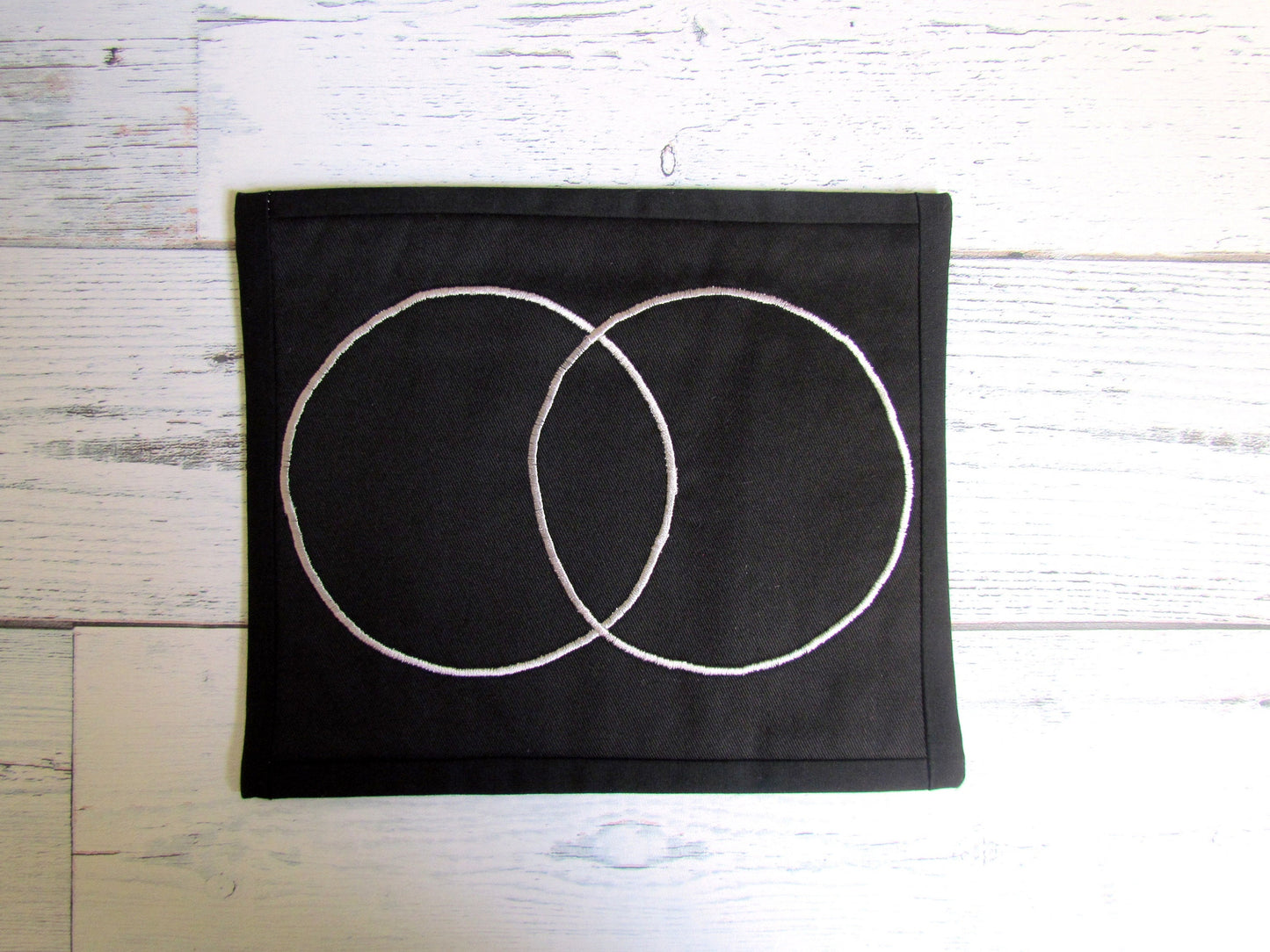 Vesica Piscis Embroidered Sacred Geometry Crystal Grid Mat