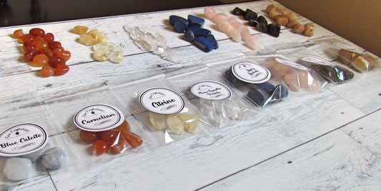 Crystal Grid, Crystal Sets, 6 Healing Stone Crystal Sets