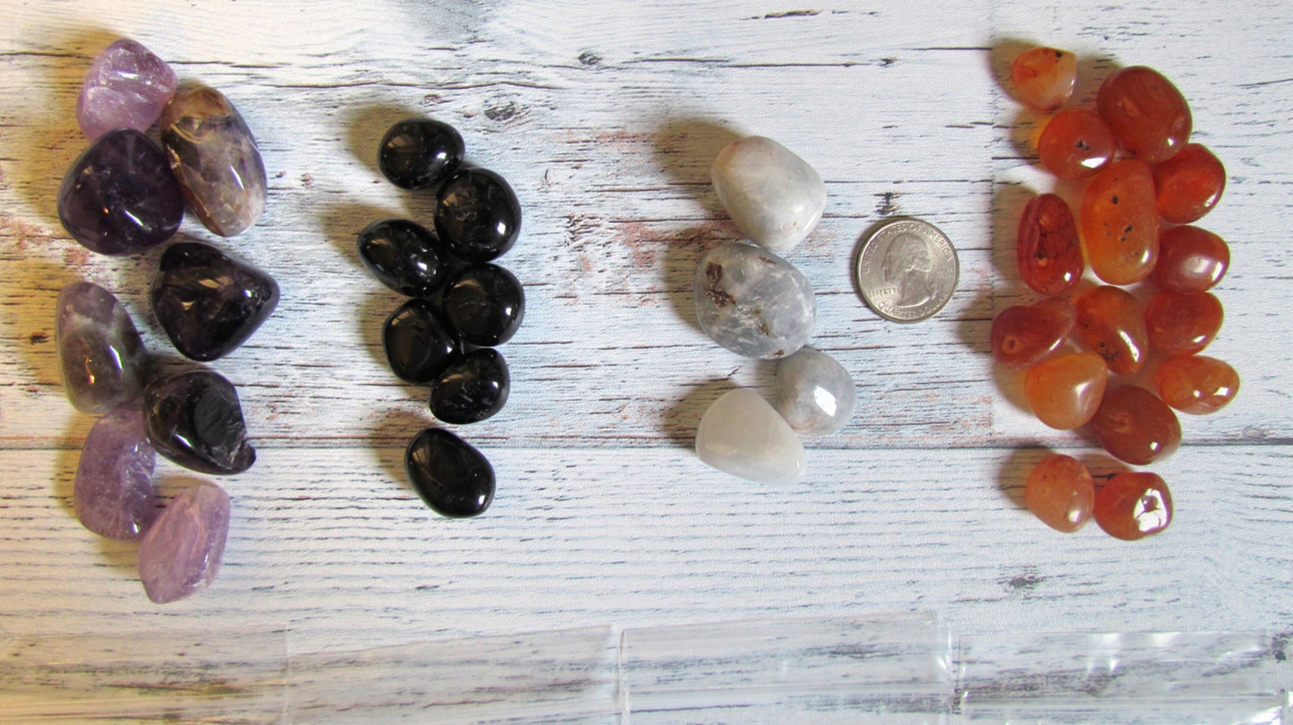 Crystal Grid, Crystal Sets, 6 Healing Stone Crystal Sets