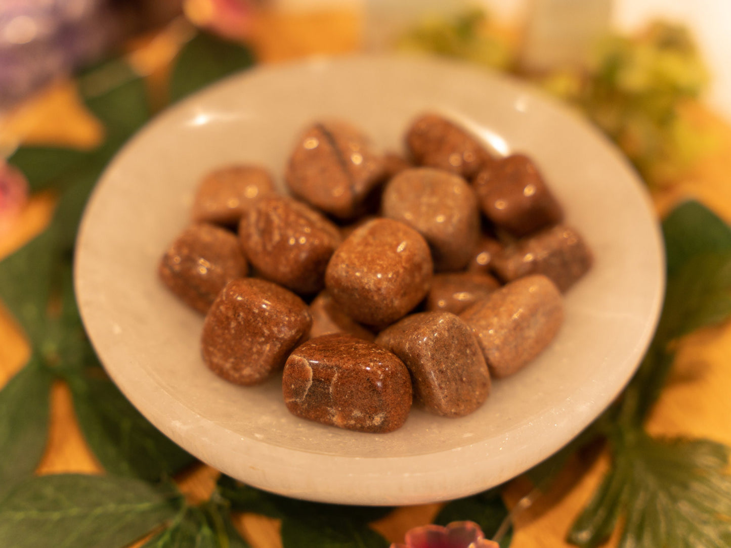 Cherry Quartz Tumbled Crystal Stones, Crystals for Relationship and Love, Healing Crystals, Heart Chakra Crystals, Meditation Crystals,