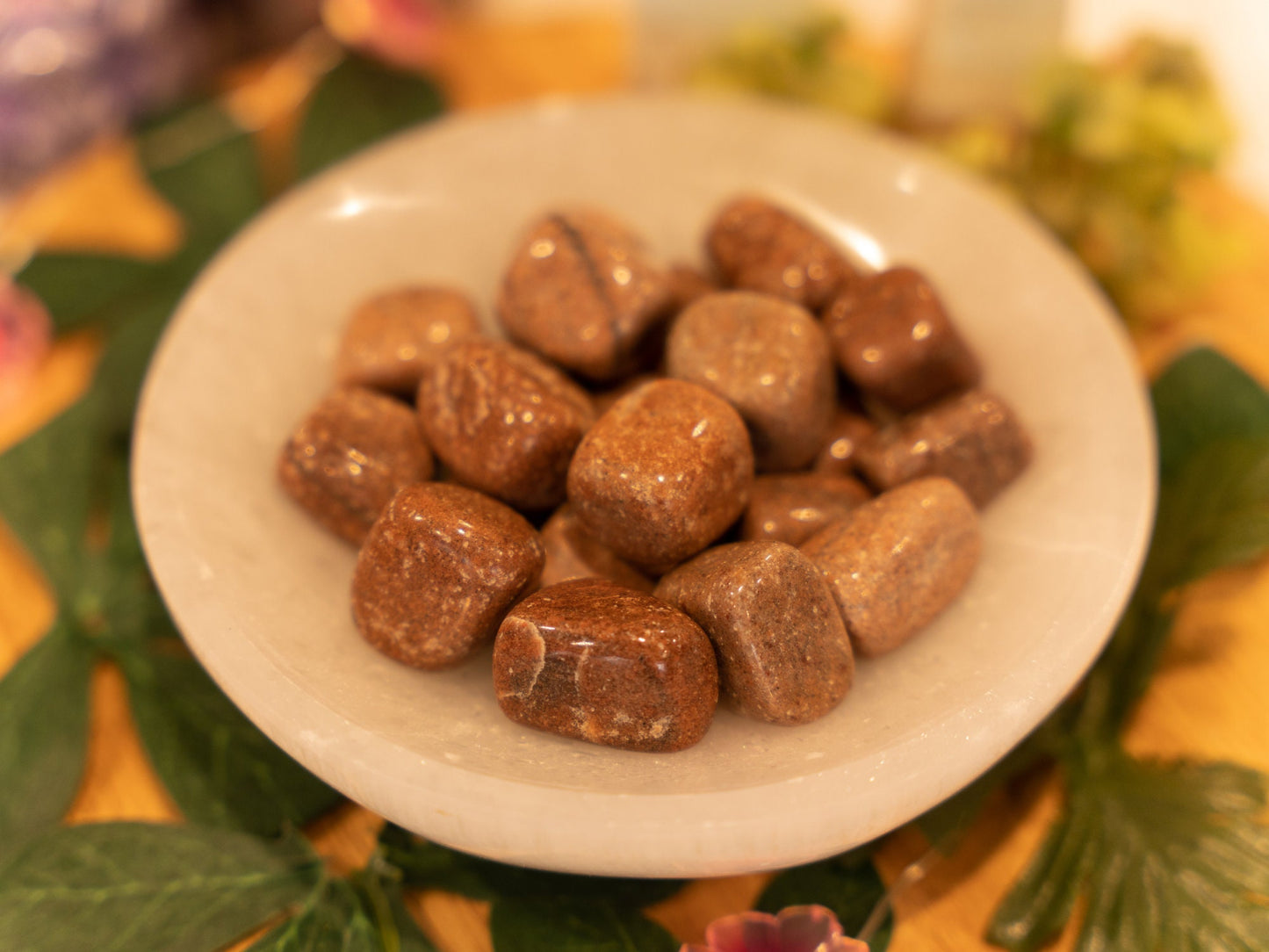 Cherry Quartz Tumbled Crystal Stones, Crystals for Relationship and Love, Healing Crystals, Heart Chakra Crystals, Meditation Crystals,