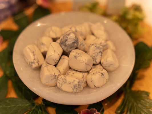 White Howlite Tumbled Crystals