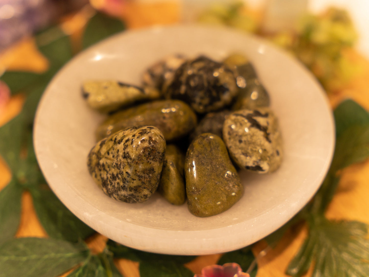 Nephrite Jade Tumbled Crystal Stones, Calming, Protective, Abundance Crystals, Heart Chakra Healing Crystals. Crystals for Balance and Love