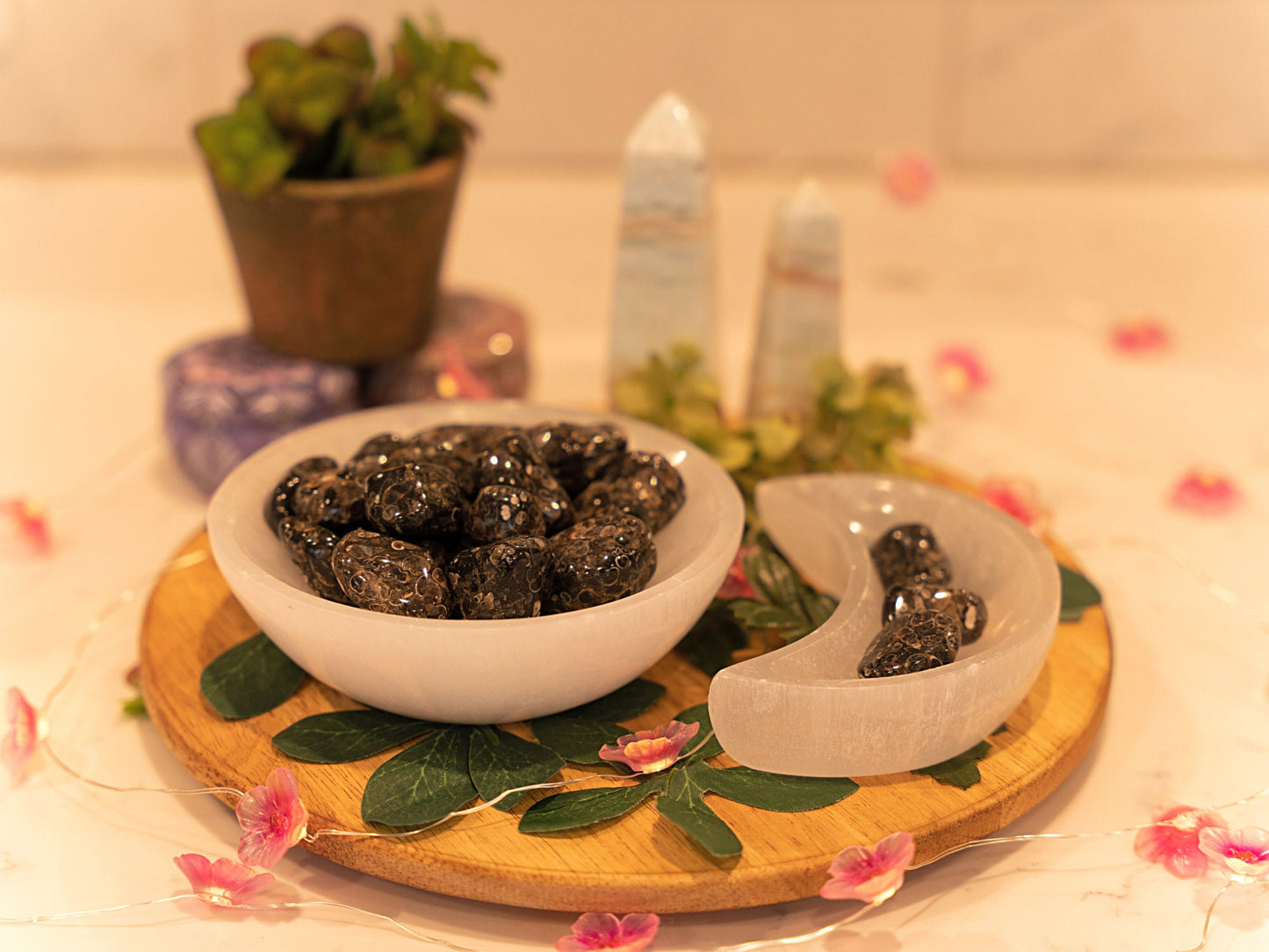 Turitella Agate Tumbles, Fertility Stone, Healing Mother Earth Crystals, Past Life Stones, Protection Crystal, Car Protection Crystals