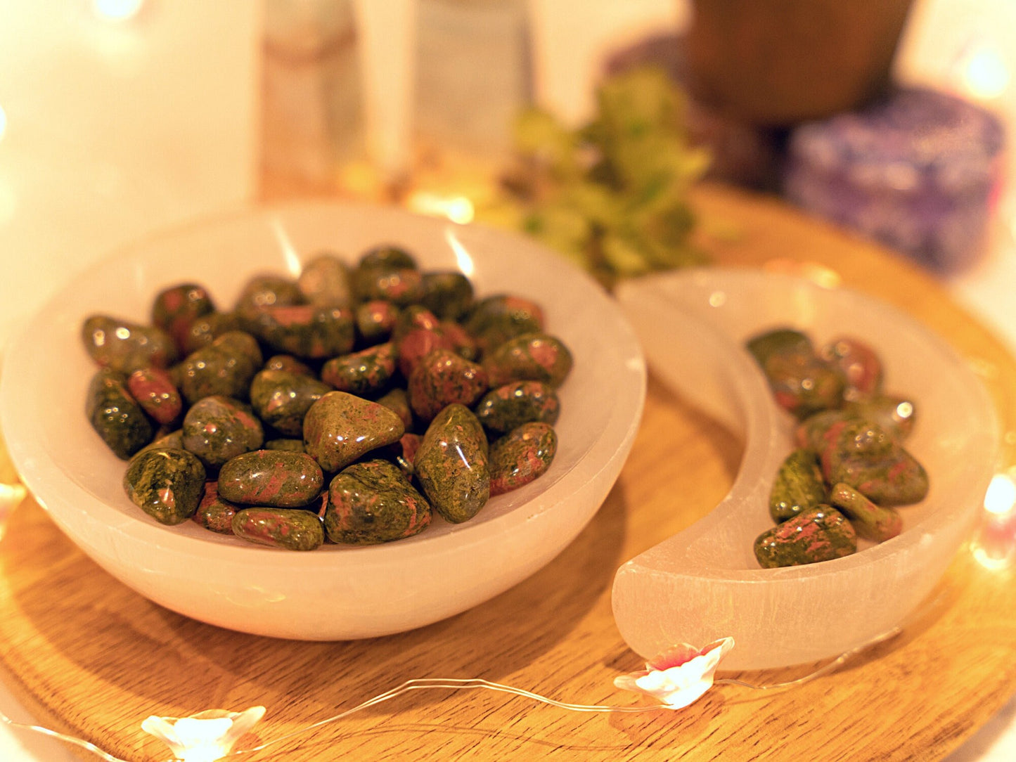 Unakite Tumbled Crystal Stones