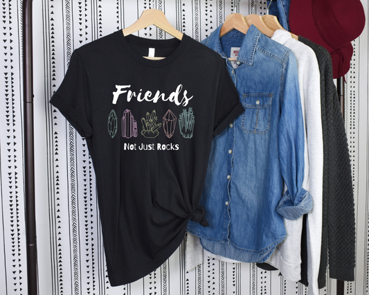 Friends Not Just Rocks Crystal Graphic T-Shirt