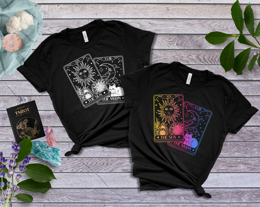 Witchy Boho, Sun and Moon Tarot Shirt