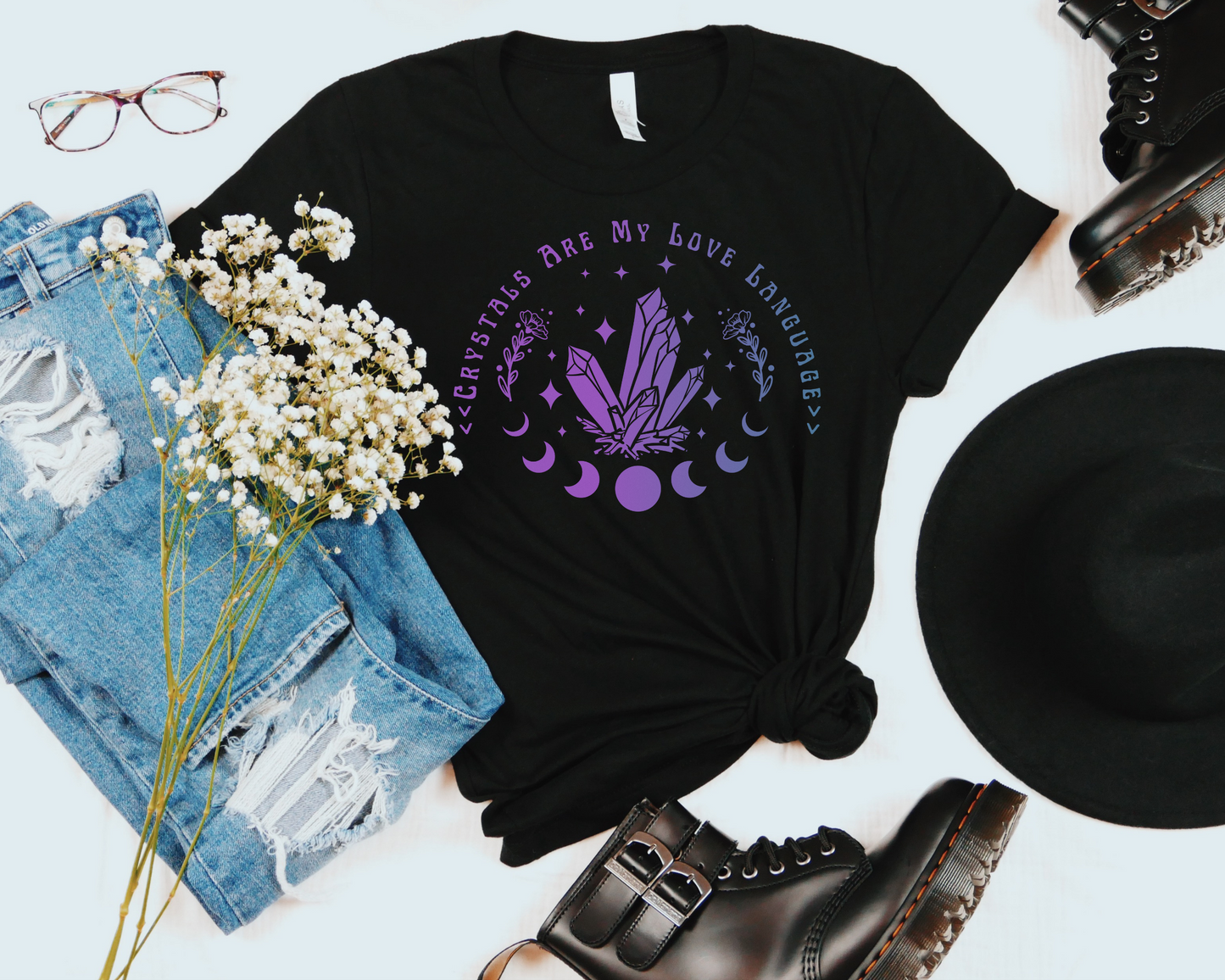 Crystals Are My Love Language T-Shirt