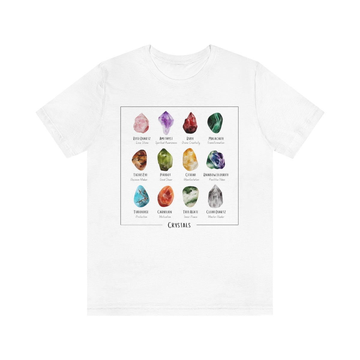 Gemstones Meanings Crystal Graphic T-Shirt