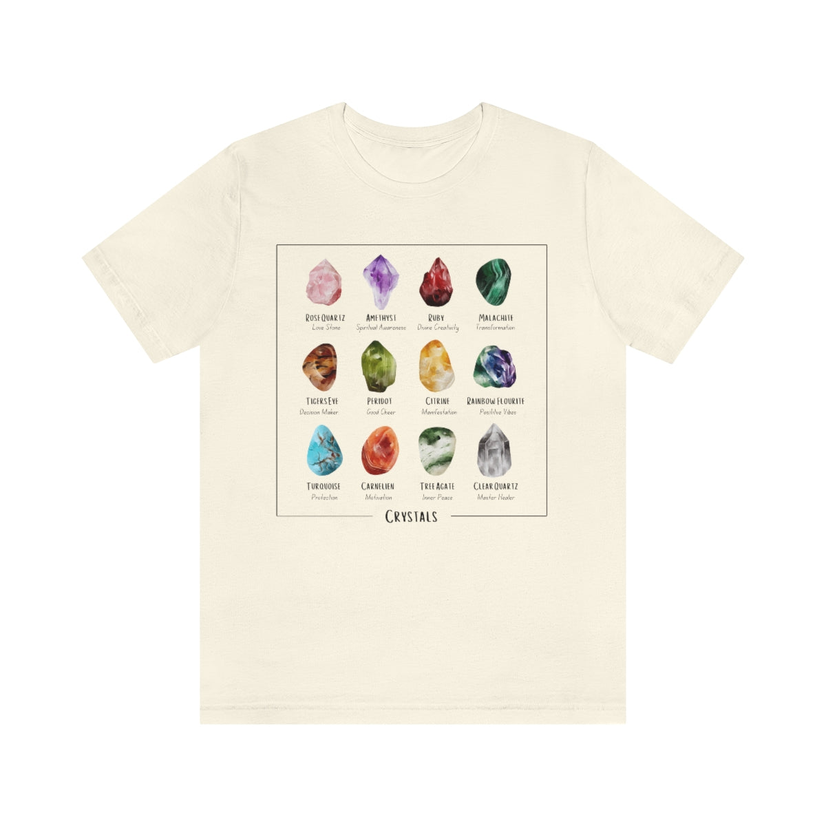 Gemstones Meanings Crystal Graphic T-Shirt