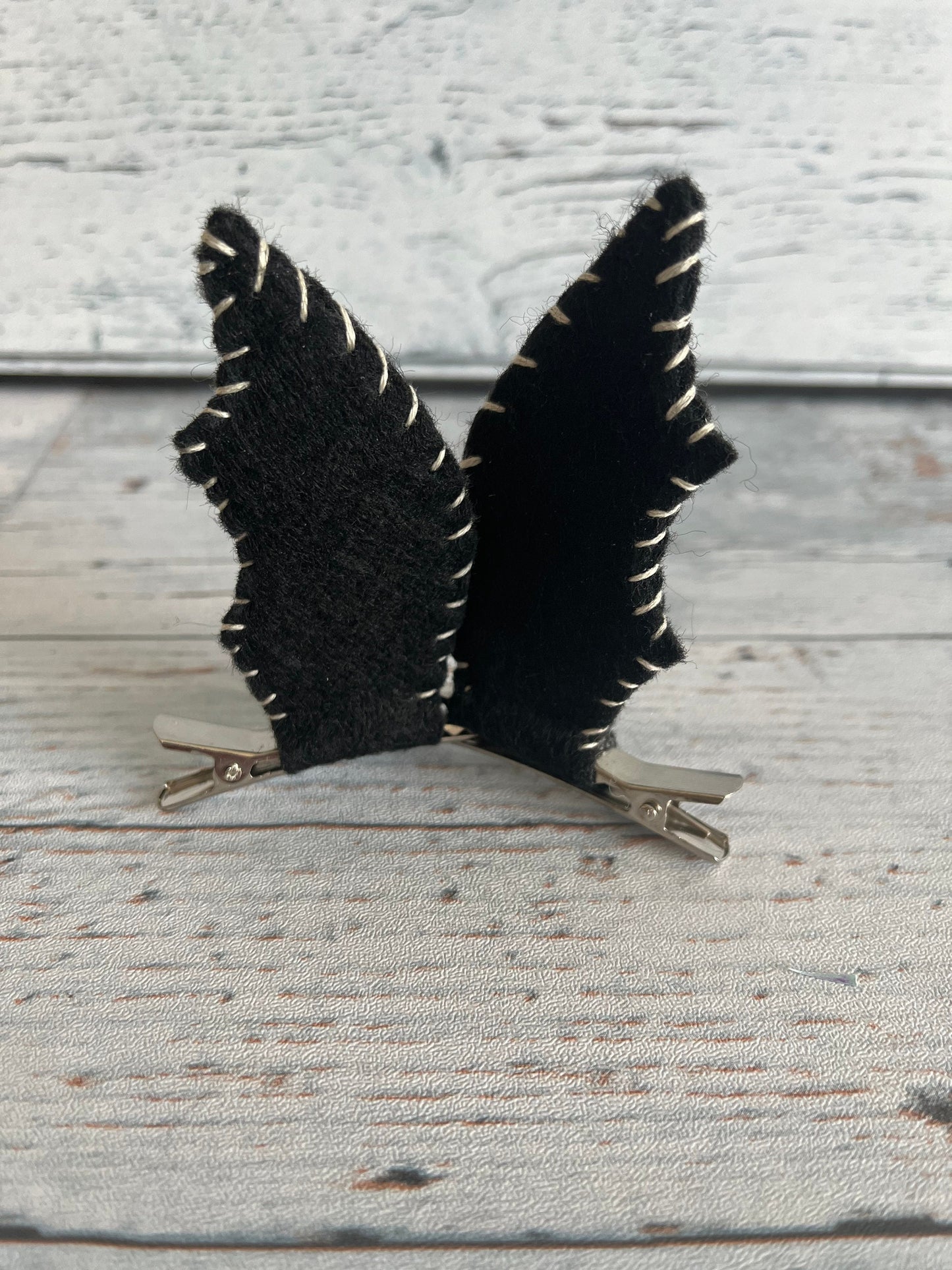 Bat wing hair clips